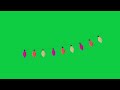 Decorative Light Bulb With Multiple Colors Animation Green Screen