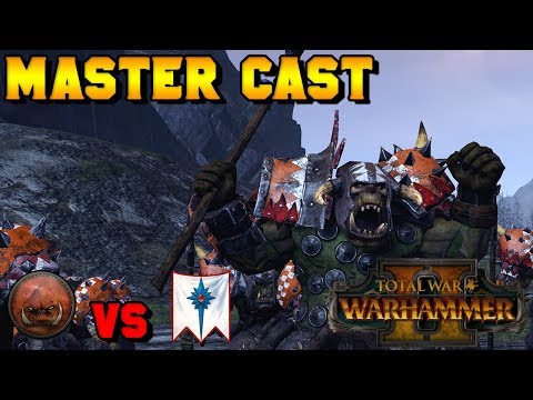 Master Cast: Tlaxtlan Soothsayer (Greenskins) vs. HjalleNalle (High Elves) | Total War: Warhammer 2