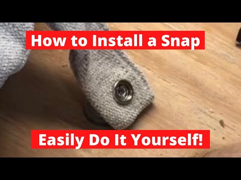 How to Install a Snap - Dritz Snap Fastener Kit