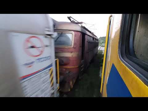 Burned Skoda before Kostenec station