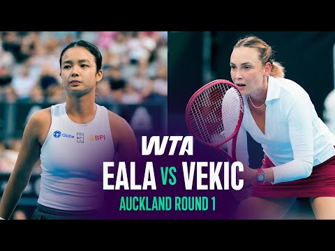 Alex Eala completes EPIC comeback against Vekic | 2026 Auckland Round 1 | WTA Match Highlights
