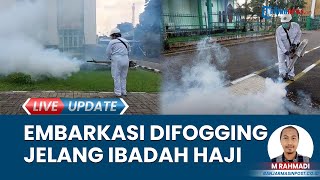 Jelang Haji 2024, Petugas Lakukan Fogging di Embarkasi Banjarmasin Kendalikan Nyamuk Aedes Aegypti