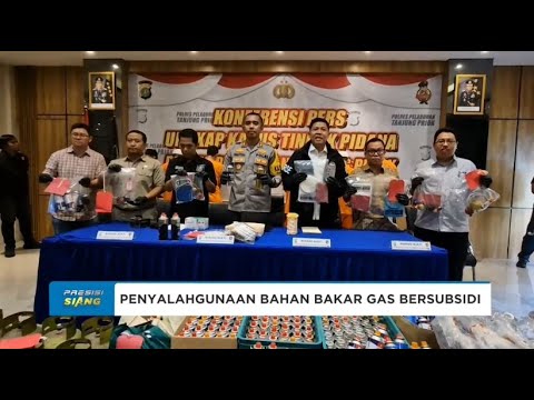 POLRES PELABUHAN TANJUNG PRIOK UNGKAP PENGOPLOS GAS 3 KG SUBSIDI KE TABUNG PORTABEL