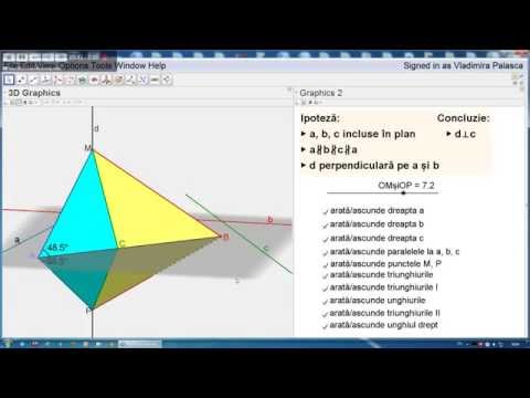 Figură geometrică - suport pentru demonstrarea unei teoreme