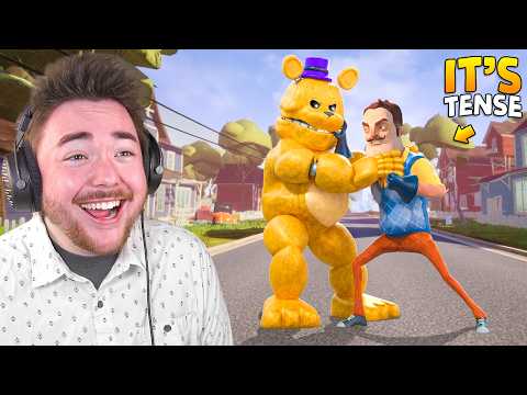 FAST FREDBEAR but he MEETS THE NEIGHBOR…