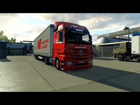 [ETS2 1.36 Beta] Euro Truck Simulator 2 - NaturaLux Graphic - Mercedes Actros MP3  - Krone Trailer