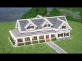 Minecraft: How To Build a Suburban House Tutorial(#9) | 마인크래프트 건축, 전원 주택, 인테리어