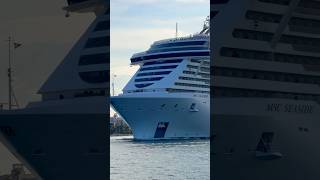 MSC Seaside Sets Sail from PortMiami 🛳️ #travel #cruise #vacation #dream