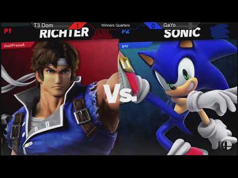 Smash Ultimate @ UCI #31 - CG | T3DOM (Richter) vs BTH | Gayo (Sonic, Palutena, Hero) [W. Finals]