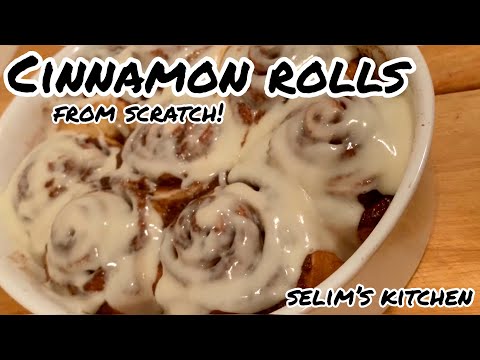 Easy Cinnamon Buns FROM SCRATCH!! | Amerikan Kahvaltısı Tarçınlı Çörek | Selim’s Kitchen