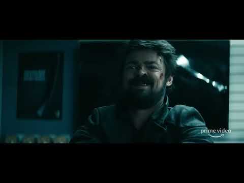 The Boys trailer image: frenetic montage of Starlight onstage, Butcher grim, and Homelander bathed in light
