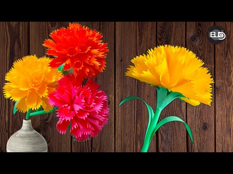 🌸Paper Flower🌼 How to Make Easy & Beautiful Carnation Flowers with Paper