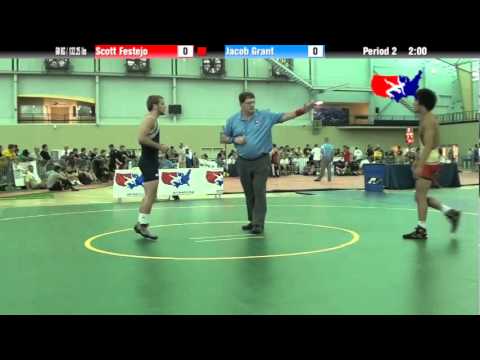 University Nat`ls FS  60 KG / 132.25 lbs: Scott Festejo vs. Jacob Grant