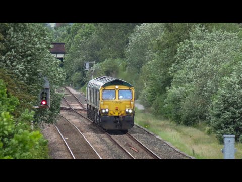 Freightliner Class 66 No's. 66618 & 66620 & 66614 & 66616 on 0K98 @ Cow Lane on 23.05.20 - HD