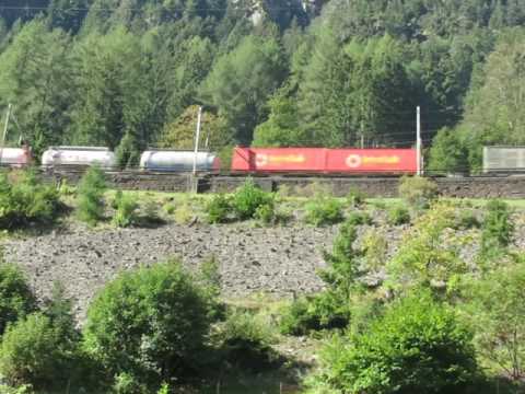 SBB Train climbing the Gotthard pass at Wassen
