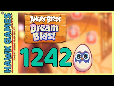 Angry Birds Dream Blast Level 1242 - Walkthrough, No Boosters