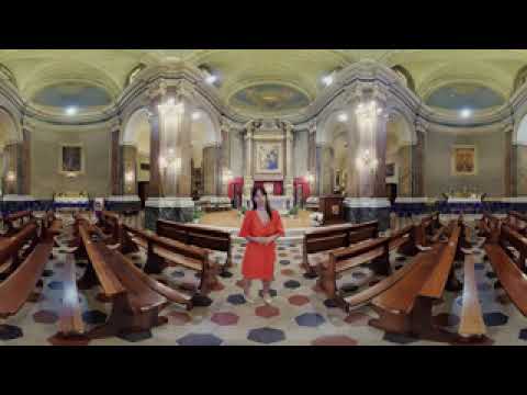 SANTUARIO MADONNA DELLA ROSA  - Central nave and altars ENG