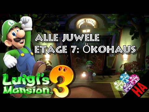 LOCATION OF ALL JEWELS - FLOOR 7 - Eco House 👻 LUIGI'S MANSION 3