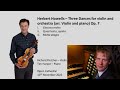 Herbert Howells - Three Dances for Violin and Orchestra (arr. piano) Op. 7