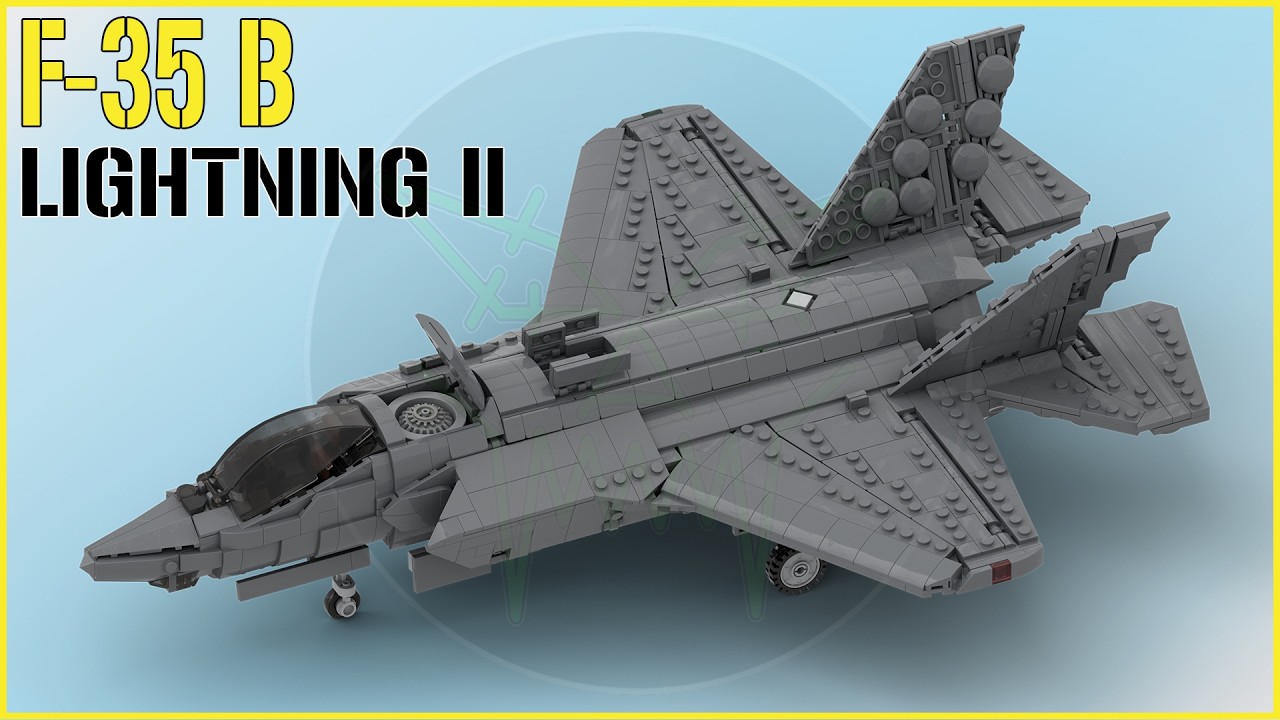 My F-35 B (VTOL) LIGHTNING II (v.2) - Build with LEGO at 1:35 Scale - FULL Review!