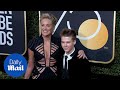 Sharon Stone Takes The Plunge At The 2018 Golden Globe Awards Daily Mail