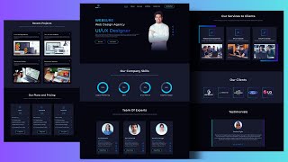 Responsive Web Design Agency Portfolio using HTML CSS & JavaScript