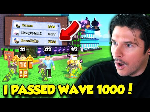 The TOP PLAYERS Helped Me BEAT WAVE 1000 In Build Ur Base!