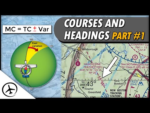 True and Magnetic Course - Courses and Headings in Navigation (Part 1/2)