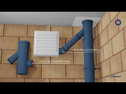 POLO-KWL Lüftungsabzweig mit Kondensatübergang