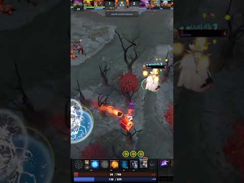 Dota 2 Invoker midlane; Lowhp clutch + sunstrike  #dotawtf #dota2highlights