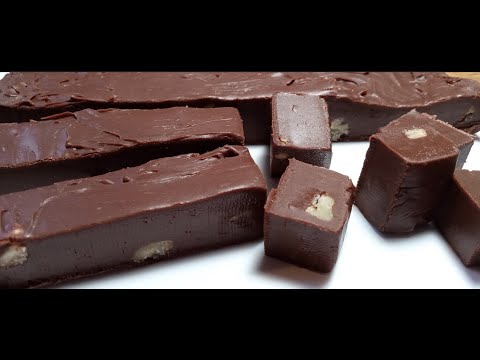 CHOCOLATE FUDGE~ made in 2 minutes with 2 ingredients!