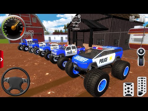 Police Monster Truck Stunt Driver Simulator 3D #1 - Impossible Sport Car Racing - Android Gameplay