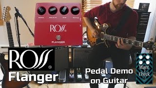 Video thumbnail for Ross Flanger Pedal Demo for Guitar - Want 2 Check by Want 2 Check