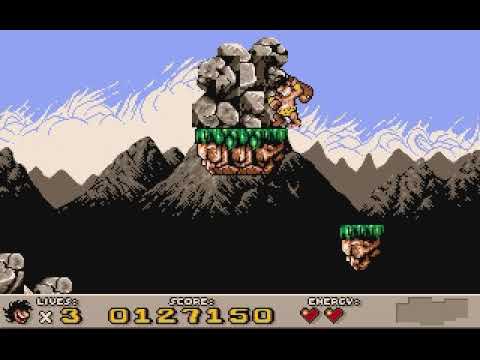 Prehistorik 2 - 1. level 100% - All secrets!!