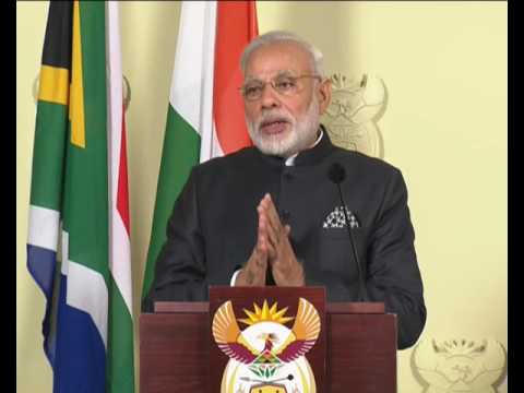 PM Modi's speech at the Joint Press Statements in Pretoria, South Africa