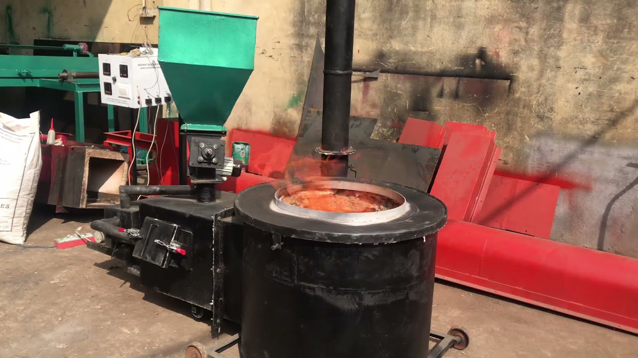 Pellet Burner with Cooking/Frying Frame