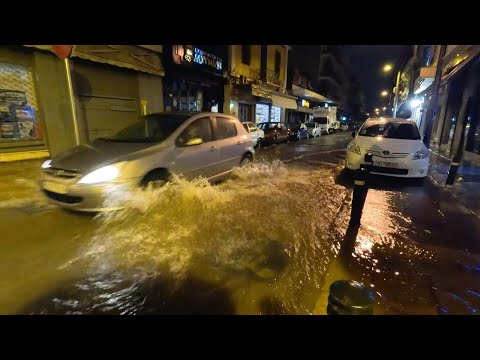 Video | Flooded streets as heavy rains hit Greece's Athens | AFP