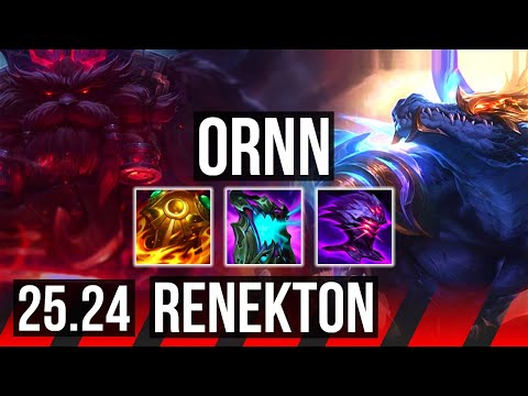 ORNN vs RENEKTON (TOP) | 8/0/14 | EUW Master | 25.24