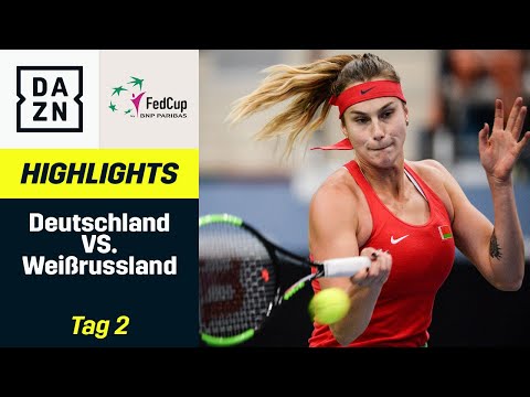 Aryna Sabalenkas Weißrussland zerlegt deutsches Team | Tag 2 | FedCup | DAZN Highlights