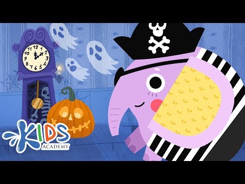 Hickory Dickory Dock Song - Halloween Special | Spooky Nursery Rhyme | Kids Academy