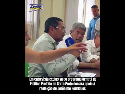 Prefeito de Barro Preto declara apoio à reeleição de Jerônimo Rodrigues