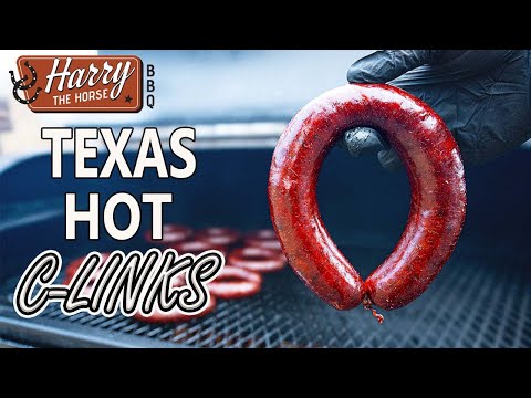 All Beef Texas Hot C-Link Sausages! | Harry the Horse BBQ