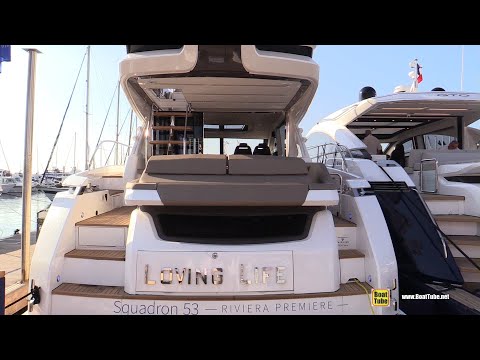 2019 Fairline Squadron 53 Yacht - Deck and Interior Walkaround - 2018 Cannes Yachting Festival