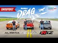 Drag Race: Perodua Ativa vs Nissan Almera vs Proton Iriz on KLIA Runway - AutoBuzz.my