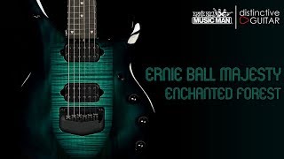 Video thumbnail for Ernie Ball Music Man Majesty | Enchanted Forest Green by Distinctive Guitar