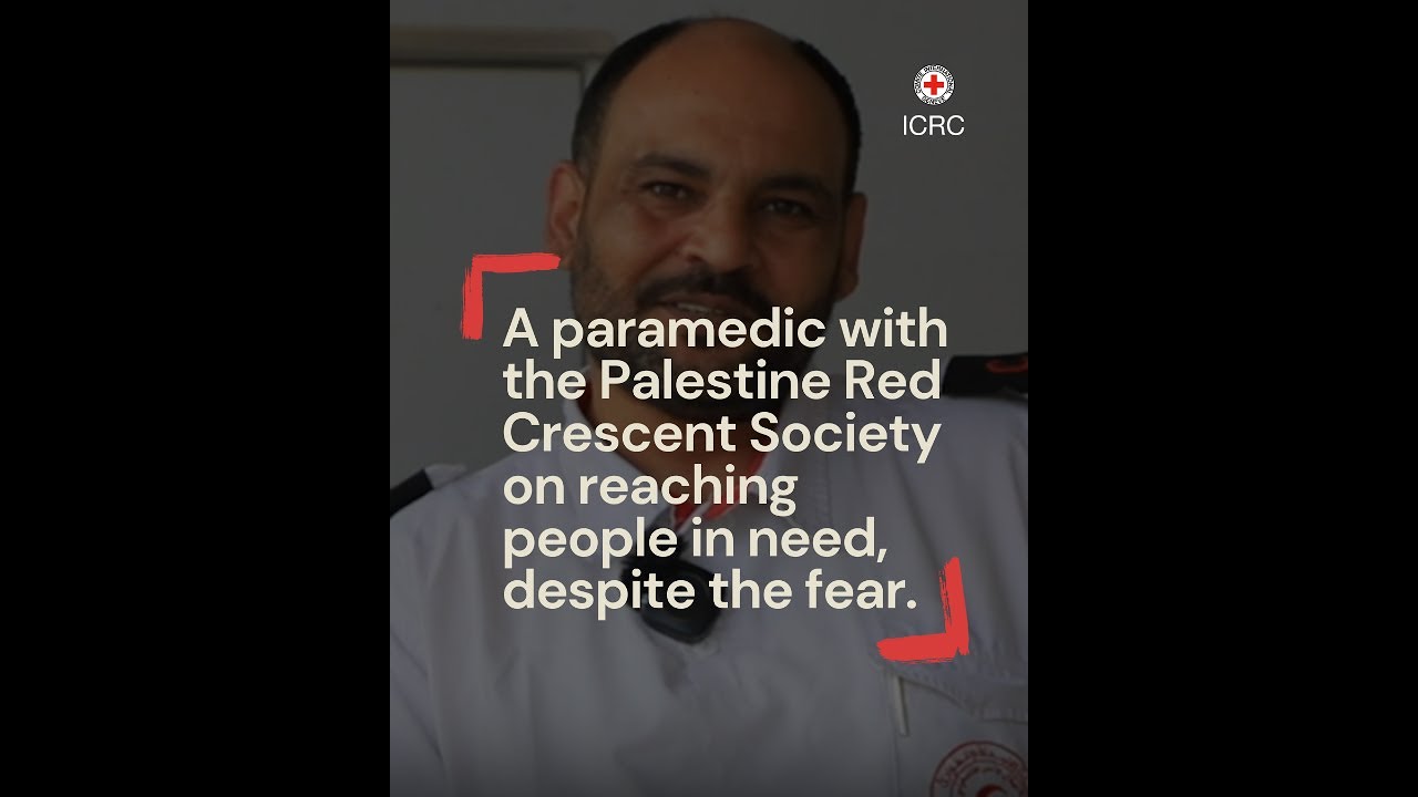 Ashraf Al-Khatib, a paramedic with the Palestine Red Crescent Society