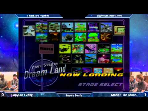 Smashacre Frostbite - Mafia + The Moon vs CopyCat + Zang - Losers Semis - SSBM
