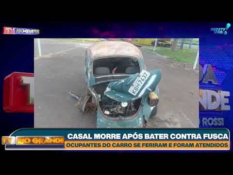 CASAL MORRE APÓS BATER CONTRA FUSCA