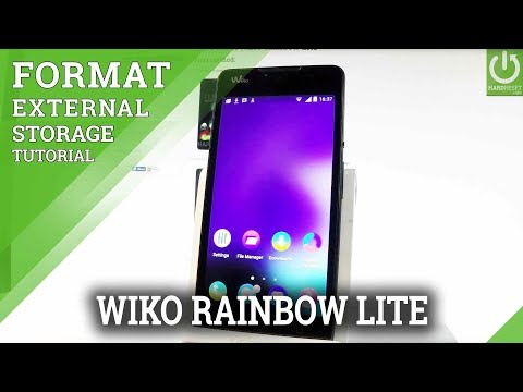 Erase SD Card / Format External Storage in WIKO Rainbow Lite