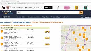How to add Amazon Locker Pickup locations on Amazon Address Book to deliver your packages
